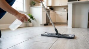 Rinsing_tile_with_spray