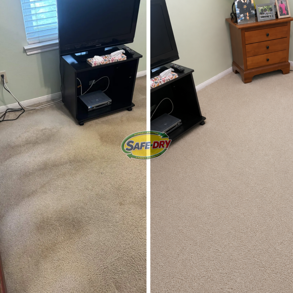 Before and After Carpet Cleaning