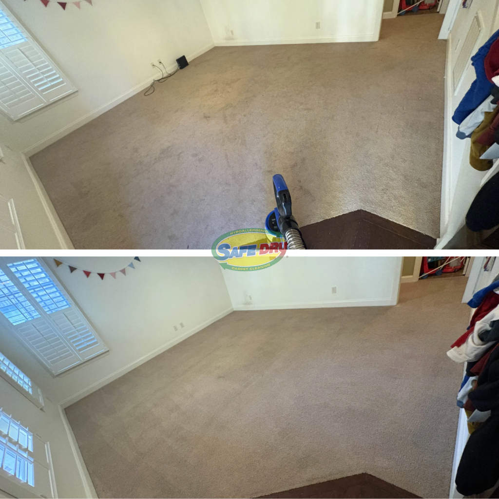 Before and After Carpet Cleaning